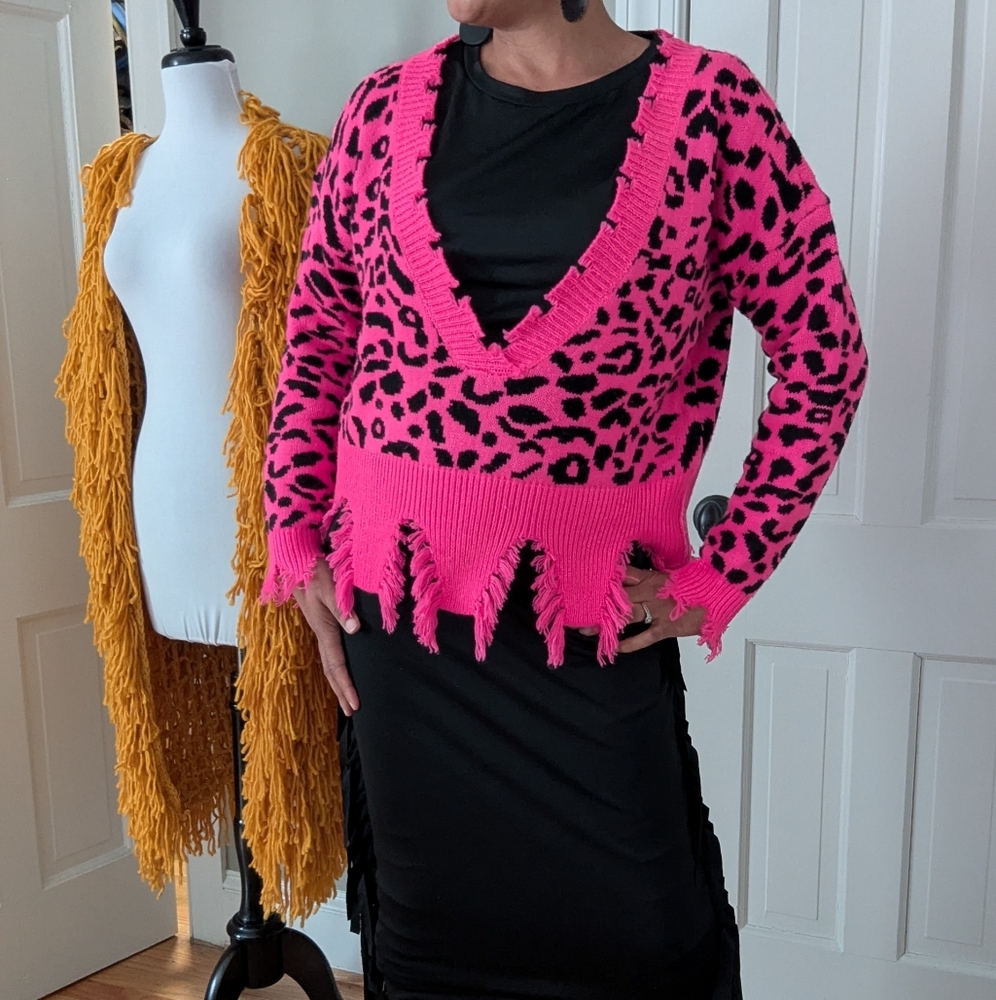 Hot pink sweater